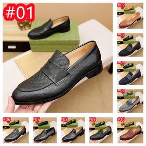 10 Model Top Herr Fashion Loafers Designers Shoes äkta läder Men Business Office Work Formal Dress Shoes Brand Designer Party Weddings Flat Shoe Storlek 38-46