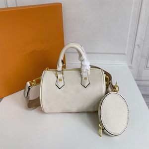 Portafoglio di sacchetti di alta qualità spalla a due pezzi TOTE BAM MESSENGER DESIGNER DESIGNER BASSO CROSSO BIANCO POSSI