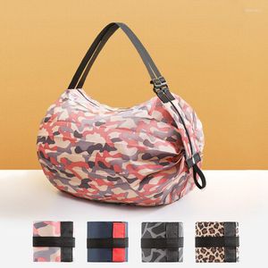 Storage Bags Travel Folding Large Shopping Bag For Groceries Recyclable Grocery Tote Pouch Heavy Duty Washable Shopper