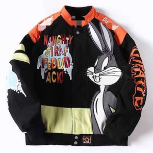 Autumnwinter New Men's and Women's Fashion Brand Couple Baseball Suit Hip Hop Street Coat Heavy Industry Embroidery Motorcycle
