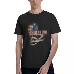 Męskie koszulki Resident Evil 2_ Cotton T-shirt z krótkim rękawem Vintage Y2K Graphic HARAJUU Custom Shirt