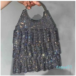 Live New Purse Diamond Pleated Kirt Dinner Party Handbag