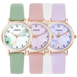 Wristwatches Fashion Cartoon Watches For Girls Students Cute Pattern Quartz Analog Wristwatch Birthday Gifts Zegarek Damski