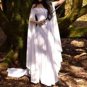 Casual Dresses Women Gothic Halloween Costume Long Sleeve Medieval Renaissance Retro Cosplay Vintage Party Club Victorian Maxi Dress#g3