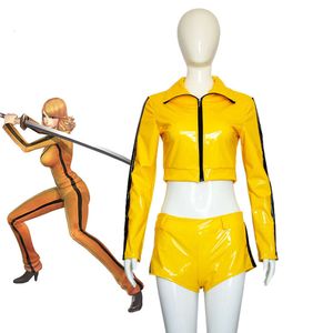 Uma Thurman Costume The Bride Cosplay Cot and Shorts Kill Movie Bill Vol Killer Performance Clothing Halloween Party Costumes