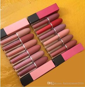 Beleza Maquiagem Matte Lip Gloss 12 cores Maquiagem Lustre Retro Batom Frost Sexy