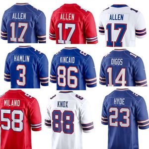 Josh Allen Stefon Diggs Dalton Kincaid Terrel Bernard Jordan Poyer Taron Johnson Micah Hyde Damar Hamlin Ed Oliver von Miller Rasul Douglas Football Trikot Jugend