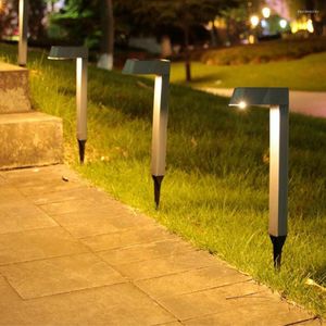 Solar Pathway Lights Outdoor Light Waterproof Walkway Landscape uppfart för Lawn Patio Decor