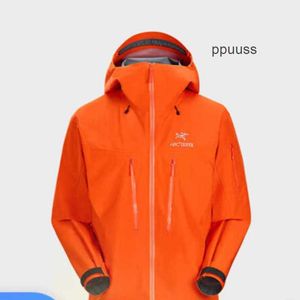 Mäns Bone Bird Jacket Bird Jacket Coats Jackor Arcterys Authentic Alpha SV Gore-Tex Watertof Chadd Coat Phenom/Feno Orange L WN-VJ2K WN-NM90 WN-YII0