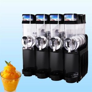 4 tanque máquina de lama 15l gelo slusher 830w máquina de derretimento de neve smoothies comercial smoothie neve derretimento machine3152