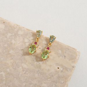 Dangle Earrings Luxury Zircon Wedding Long With Water Drop Elegant CZ For Women Bridal Jewelry Dress