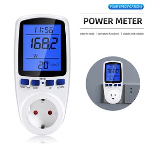 Energiezähler AC Digital Power Wattmeter Socket Wattage kWh Stromverbrauch EU US UK AU Messsteckdose LCD-Analysator 230428