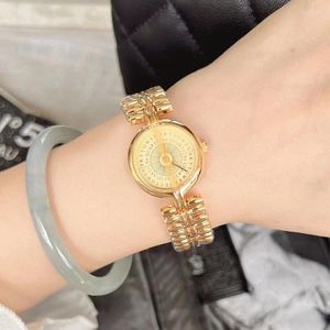 Zegarek okrągłe małe tarcze moda stalowy pasek hojny kwarcowy zegarek dla kobiet zegarki ze stali nierdzewnej dla kobiet luksusowych projektantów