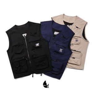 Gilet di design Carharttlys Tuta da lavoro funzionale multitasche alla moda di alta qualità Gilet impermeabile Cappotto alla moda da spalla casual da uomo e da donna