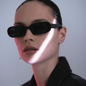 Солнцезащитные очки дизайнер бренд маленький для женщин модные овальные солнце