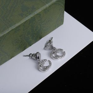 Designer Jewlery Jewelry Woman Luxury Earrings Jewlery Designer för kvinnor älskar hjärta Silver smycken Diamond Lady Gift