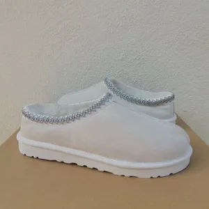 Tasman tofflor Tazz tofflor senap frö kastanj päls glider fårskinn klassisk ultra mini plattform boot vinter kvinnor män slip-on skor mocka övre ull fall lis113