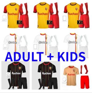 2023 2024 RC Lens Third Away Maillot Soccer Jerseys 23 24 Saint Barbara Special Kakuta Openda 11 Ganago Sotoca Fofana Fortes Football Shirts Kids Home Buksa Cabot