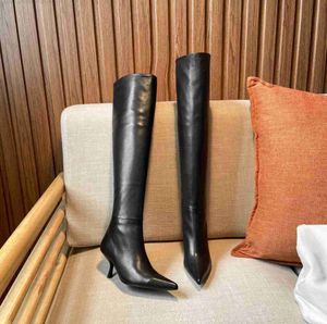 Row Ayakkabı Boot Tasarımcısı Coco Romy Boots Kadın Moda Deri Topuk Ayak Bileği Öngenleri Sıralar İnekler Saçlı Toe Bootie Bvgtfr