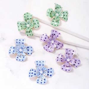 Baumelnde Ohrringe JURAN Vintage Legierung Blume Emaille Für Frauen 2023 Trend Geometrische Schmuck Boho Sommer Party Zubehör Großhandel