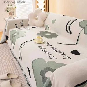 Chair Covers Nordic Solid Color Winter Cool Sofa Cover Sofa Towel Anti-cat Scratch Full Cover Sofas Blanket Non-slip Pet Kid Couch Towel Q231130