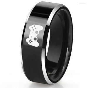 Обручальные кольца бесплатно 8 мм чернокожие карбид -карбид -контроллер, хобби, хобби для мужчин Специальный дизайн