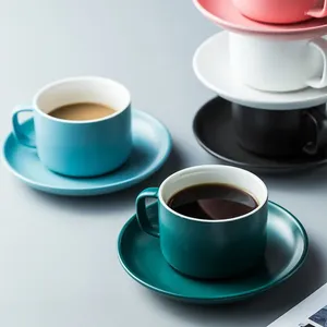 Tazze Nordic Ins Set tazza da caffè e piattino per la casa, tè pomeridiano profumato, colazione, Mark, acqua, Natale, in ceramica