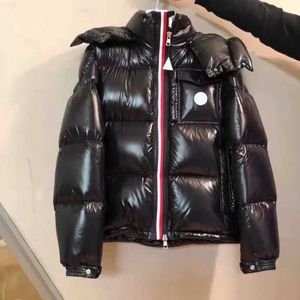 Herrarna ner parkas mens jacka designer bomber rockar långa ärmar downs windbreaker man coat stroped zippers puffy jackets klassisk storlek SXL HR8D