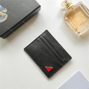 Mens Card Holders Triangle Designer Women Mini Wallets Luxury Cardholder Small Purses Coin Pocket Woman Wallet With Box2482