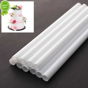 New New 10Pcs 21cm 24cm 30cm Cake Dowels White Plastic Cake Support Rods Round Dowels Straws Reusable