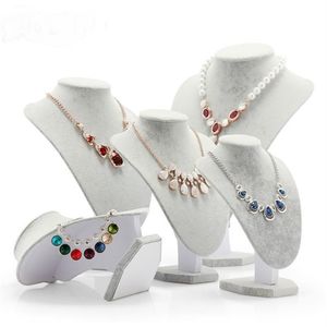 Mannequin Jewelry Display Velvet Show Bust Model Rack Pendant Holder Necklace Stand for Decorations Organizer for jewelry295d