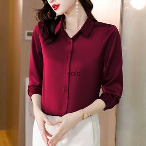 Women's Blouses Shirts New Autumn Simple Solid Basic Tops Women Vintage Lady Style Fashion 2023 Female Cloingyolq