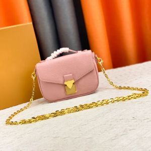 Kadınlar lüks orijinal deri flip el çantası Micro Metis M81267 Pochette Zincir Çantası Loisis debriyaj Tasarımcı Çanta Üst Tapı Omuz Erkek Tote Crossbody Lock Çantalar