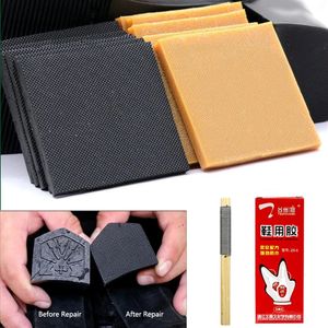 Shoe Parts Accessories Rubber Heel Protector With Glue for Repair Anti Slip Outsoles Soles Grinding File Polishing Tools 231129