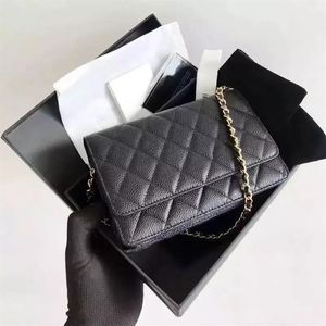 Top quality woc woman pattern grill caviar mobile phone chain handbag shoulder luxury designer small square leather sheepskin266L