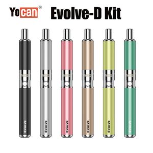 Yocan Evolve-D E Cigarette Kit Dry Herb Vaporizers Evolve D Dual Coil 650mAh Vape Pen Kits Herbal Vaporizer 100% Authentic