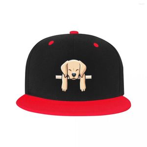 Ball Caps Personalized Funny Labrador Retriever Baseball Cap Flat Skateboard Snapback Men Women's Adjustable Pet Dog Hip Hop Hats