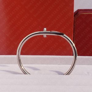 Love Bangle Screw Armband Designer Armband Nail Gold Jewelry Designer For Man Rose Gold Silver Diamond High Quality Cuff Bangles Cjeweler för Chirstmas gåva