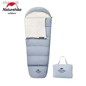 Schlafsäcke Naturehike Kinderwachstumsschlafsack Outdoor Ausziehbarer Splice Camping Warmer Umschlagschlafsack YQ231130