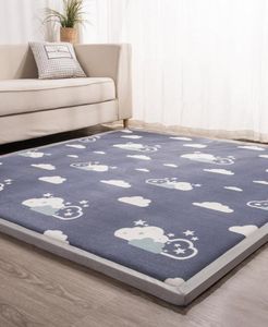 3CM Thicken tatami Carpets Coral fleece bedroom living room rug Baby Crawl mat Child Game carpet kids room Machine Washable Rugs T4061553