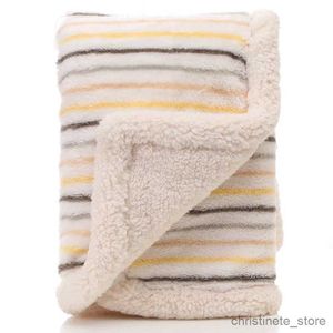 Blankets Swaddling High Quality Baby Blankets Newborn Thicken Cotton Fleece Blanket Manta Bebe Infant Swaddle Wrap Warm Soft Baby Bedding Blankets R231130