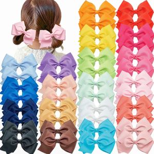 Hair Accessories 40Pcs 20pair Boutique Grosgrain Hair Bows Alligator Clips for Girls Toddlers Kids Baby Hair Accessories 231129