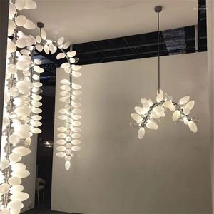 Żyrandole jadalnia LED żyrandol życiowe szklane oświetlenie nordyckie domowe kreatywne projektant Złote zawieszenie lampy PA0728