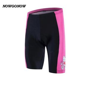 Women 2017 cycling shorts girl black pink outdoor summer bike clothing lovely pro team riding wear NOWGONOW gel pad Lycra shorts270n