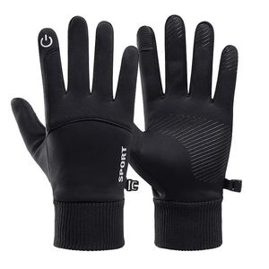 Ski Gloves Men Winter Waterproof Cycling Motorcycle Full Finger Outdoor Sports Running Thermal Warm TouchScreen Non slip 231129