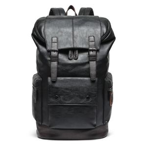 Men Large Leather Antitheft Travel Backpack Laptop luxurys Bags Black Bagpack Boy Big Capacity School Male Business women Shoulder223R