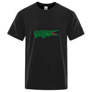 Мужская футболка дизайнерская рубашка мужская футболка мужская черная футболка женская одежда модное письмо с круглым вырезом с крокодиловым принтом с короткими рукавами для мужчин и женщин хлопковые топы
