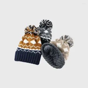 Berets Winter Cute Hair Ball Thick Braided INS Woolen Skullies Hip Hop Funny Dirty Personalized Knitted Beanies Hat