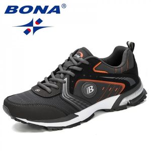 Klänningskor bona löpande män mode utomhus ljus andningsbara sneakers man laceup sport promenad jogging bekväm 231130