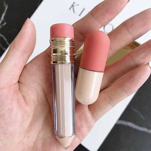 Mini cápsula líquida fundação cosméticos engarrafamento viagem portátil garrafa de cuidados com a pele lápis recarregável com ferramenta escova labial